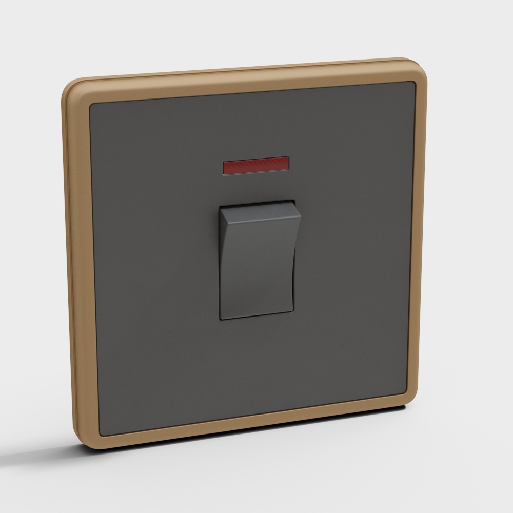 Stylish Switch Panel 3D model for Modern Interiors