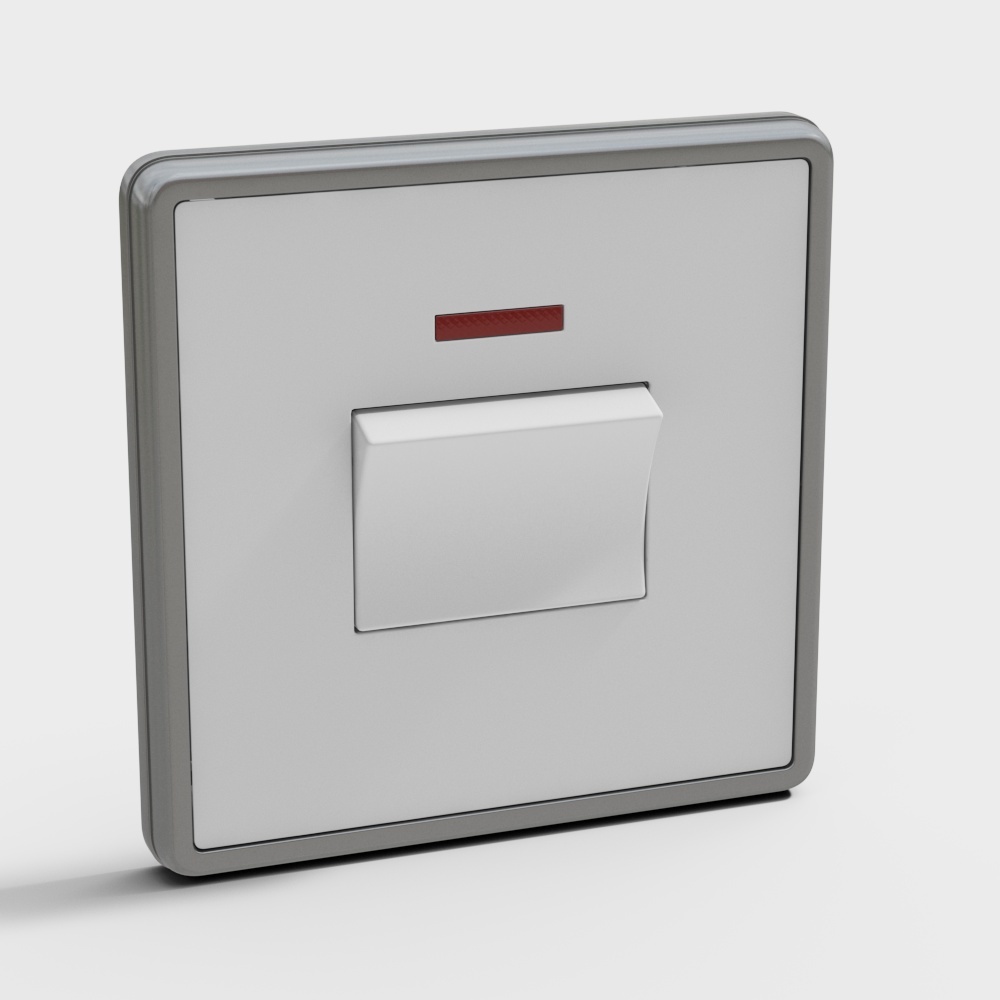 Minimalist High-Detail Switch 3D model