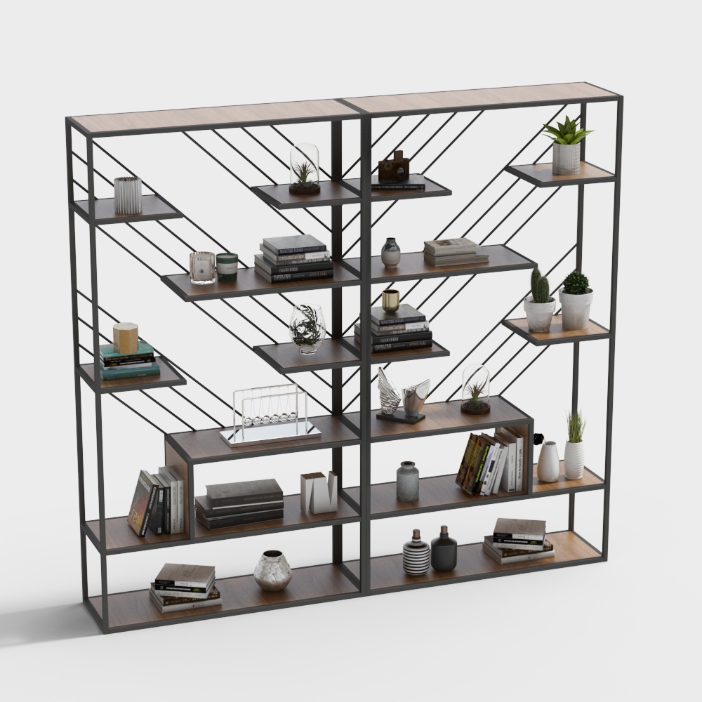 Modern decorative shelf bookshelf shelf