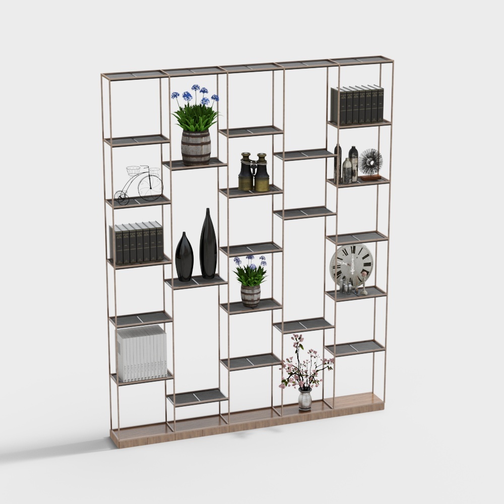 Modern decorative shelf bookshelf shelf