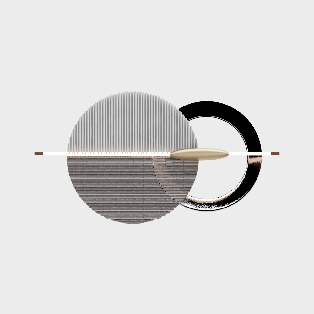 Abstract Geometric 3D model
