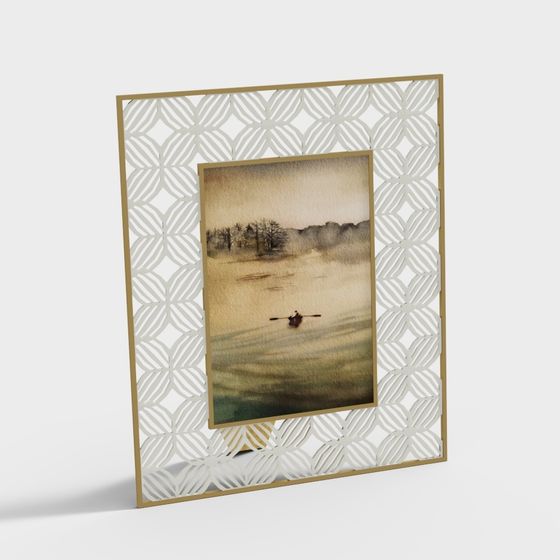 Elegant Lattice Frame 3D model