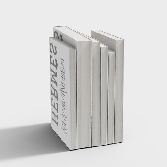 Minimalist Bookshelf 3D model