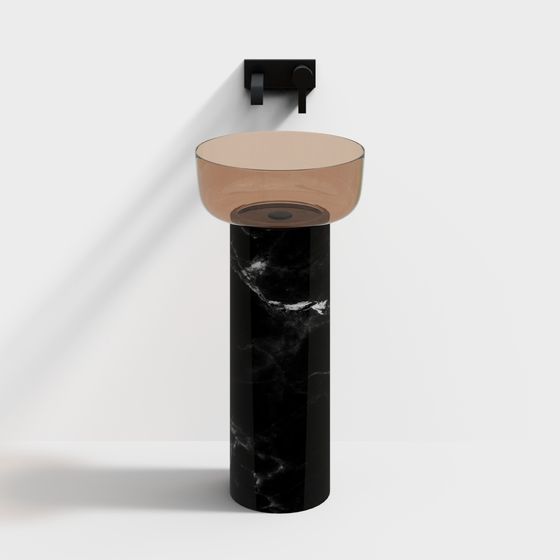 Urban Minimalist Washbasin 3D model for Creative Projects