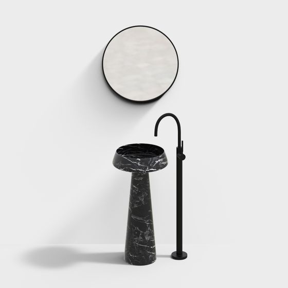 Stylish Urban Sink 3D Model for Contemporary Spaces