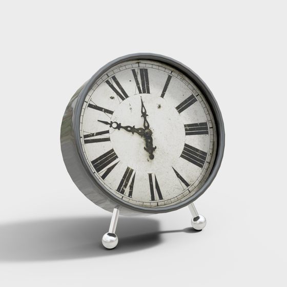 Vintage Alarm Clock 3D model