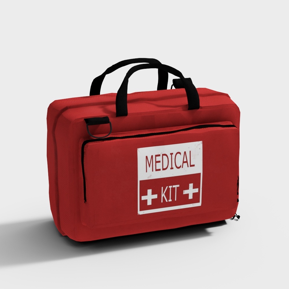 Modern first aid kit medical equipment - white first aid kit