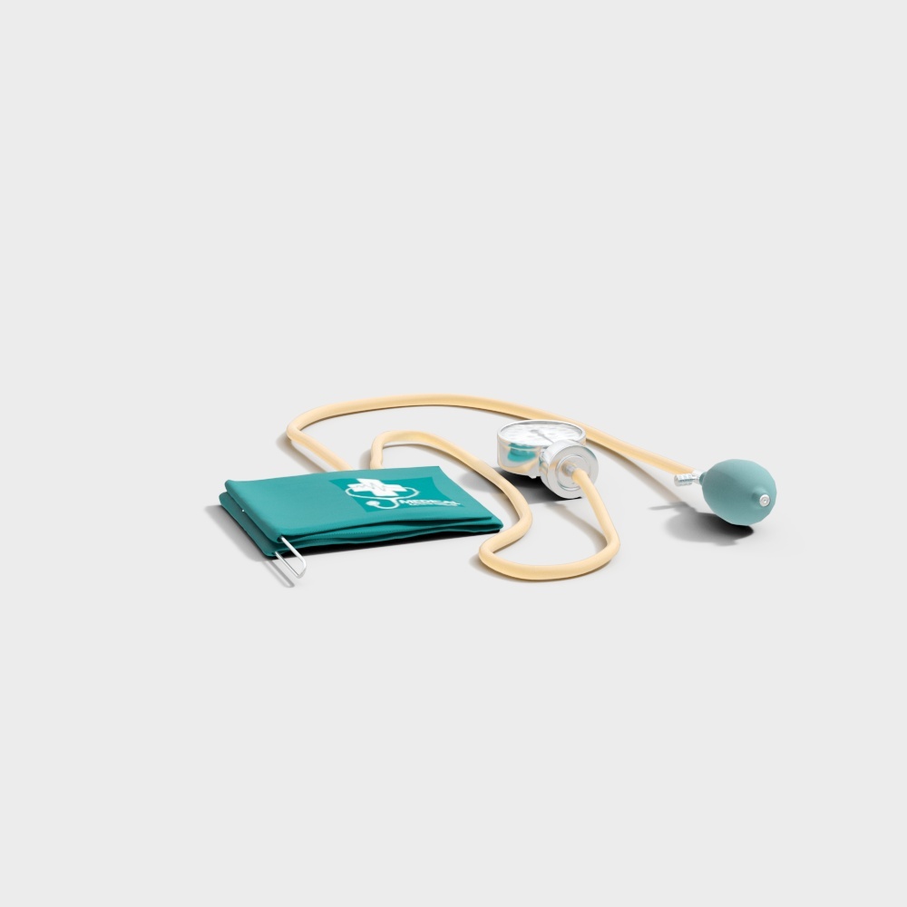 Realistic Blood Pressure Monitor 3D model Set