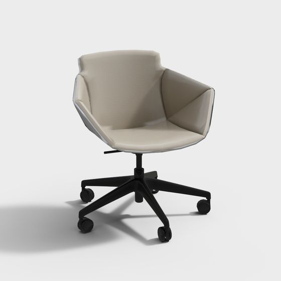 Modern Office Chair 3D Model in Earth Color