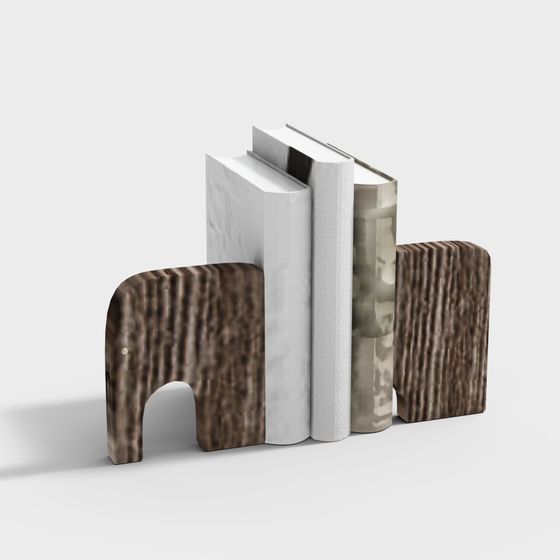 現代花瓶花書雕塑