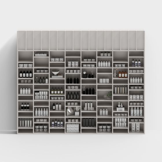 Elegant Minimalist Shelf 3D model for Creative Spaces