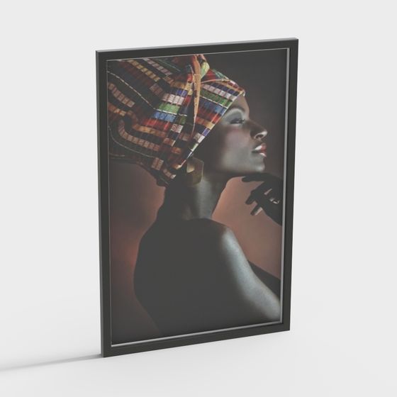 Color Harmony 3D model - Vibrant Cultural Fusion