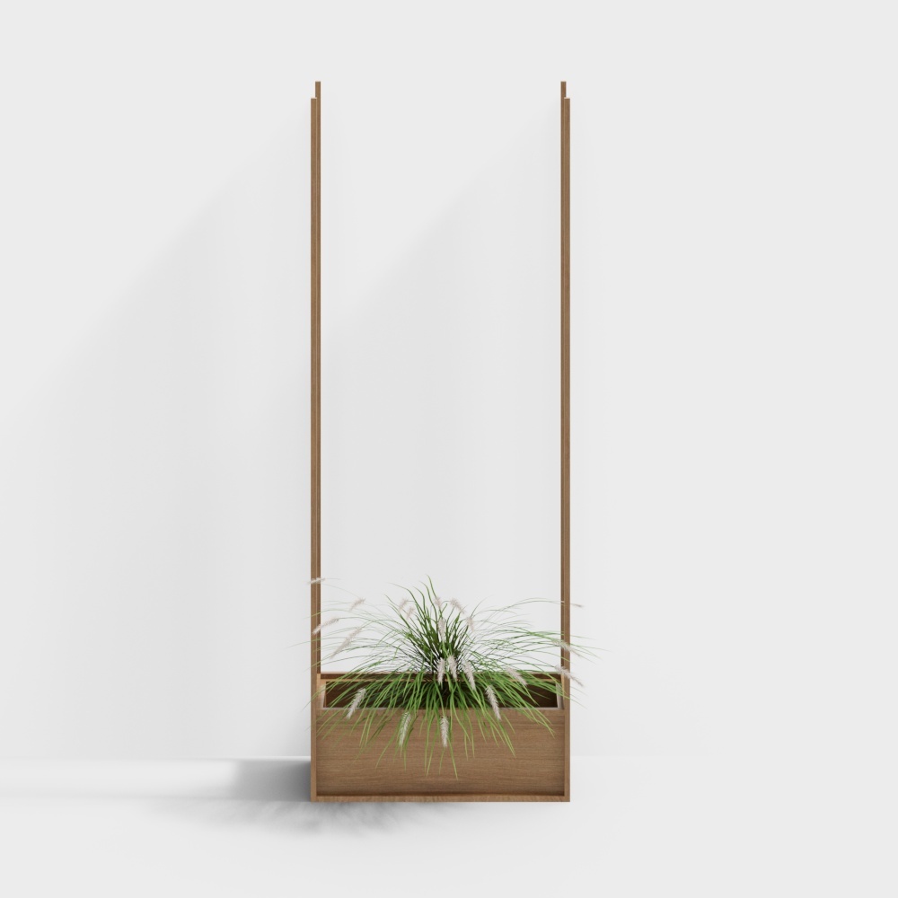 Plantes en pot de planteur en bois massif moderne - Planteur