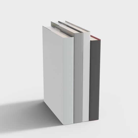 Elegant Low-Poly 3D Book Models for Creative Projects
