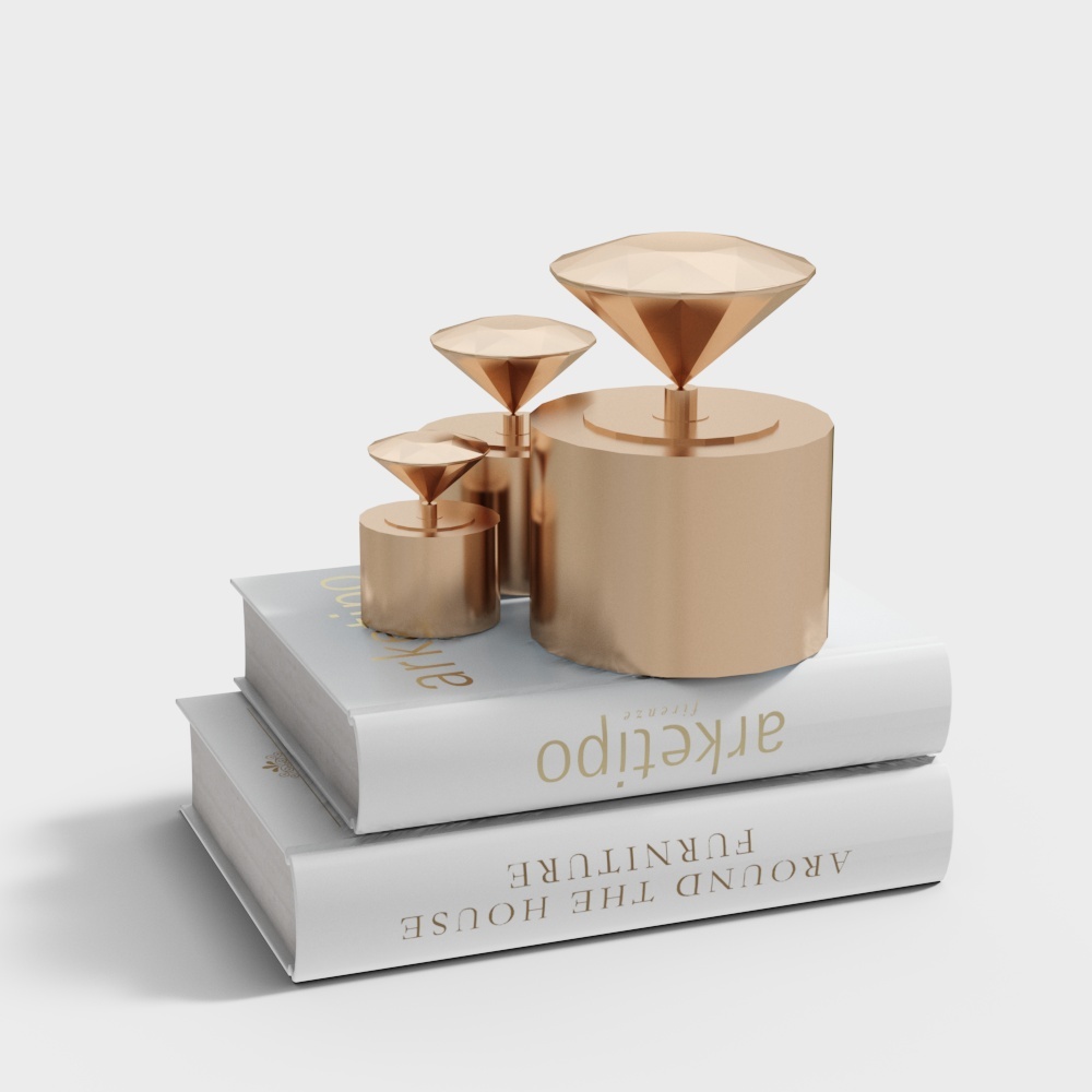 Modern Book Metal ornaments