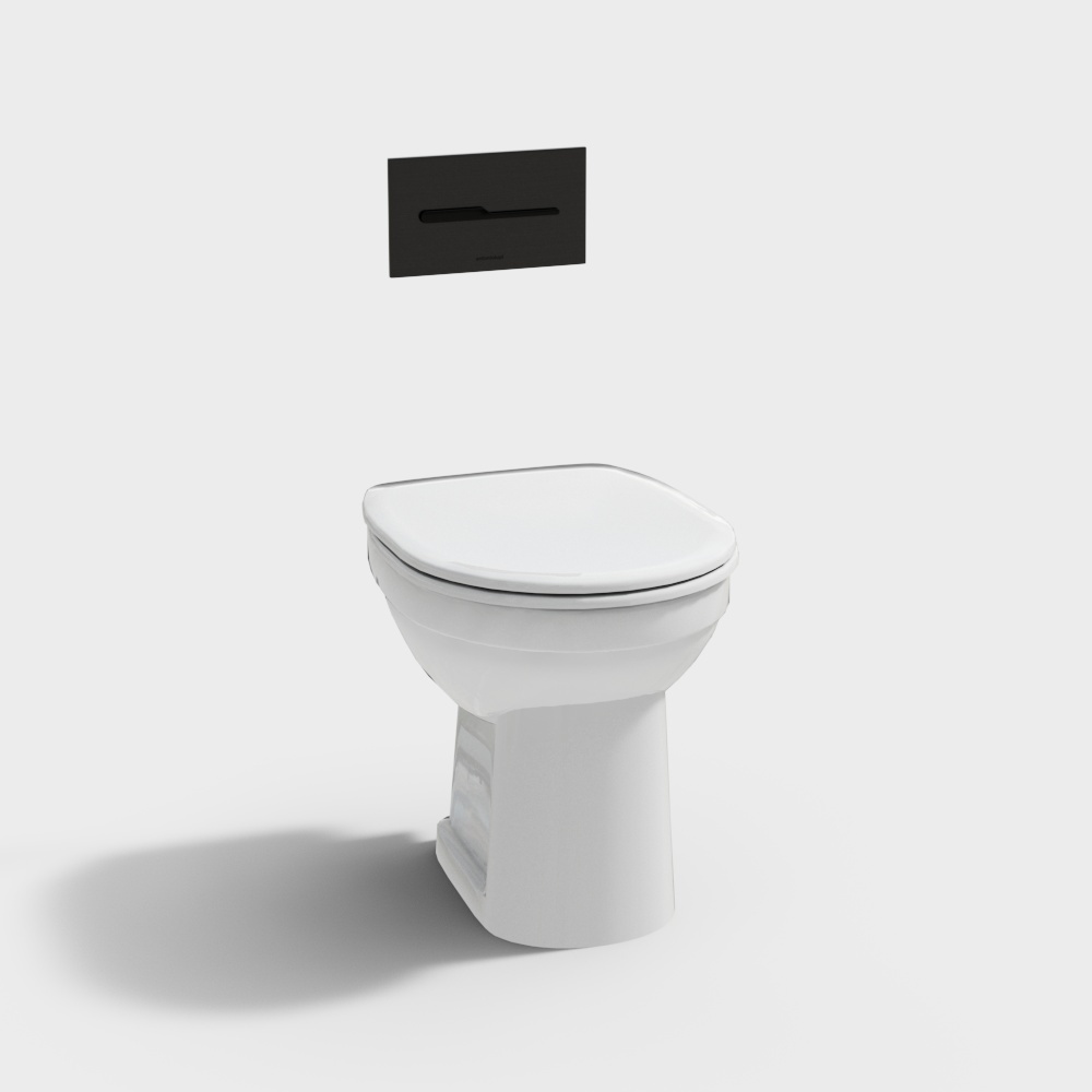 Modern bathroom toilet