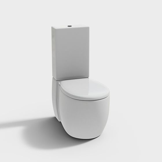 Modern Urban Toilet 3D model