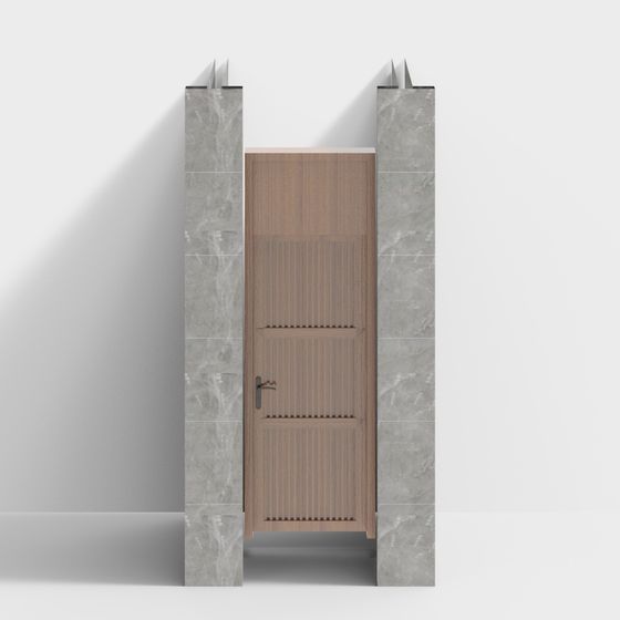 Urban Door 3D model - Modern Minimalist Design