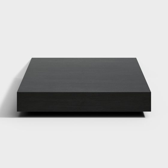 Elegant Black Wood Platform 3D model