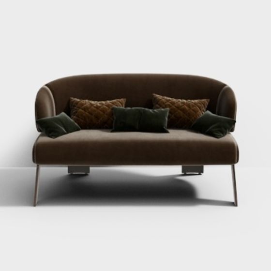 Luxe Sofa 3D model for Modern Interiors