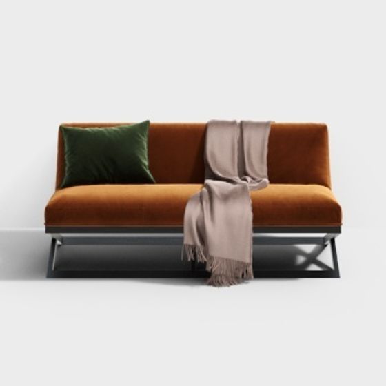 Cozy Corner Couch 3D model for Contemporary Spaces