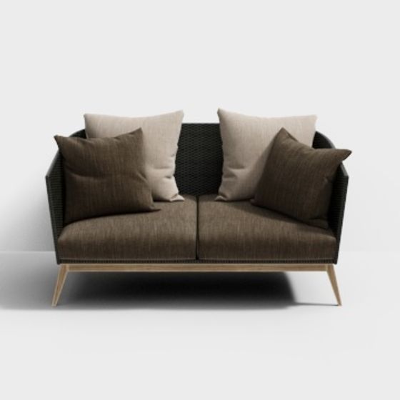 Urban Retreat Sofa 3D model for Stylish Interiors