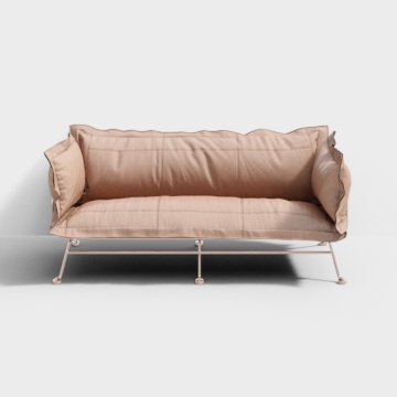 Unique Low Poly Sofa 3D Model for Modern Interiors