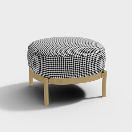 Stylish Ottoman 3D model for Modern Spaces