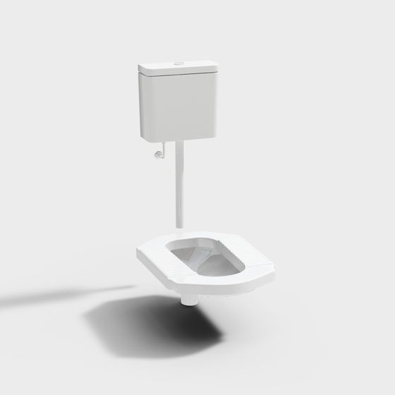 Urban Corner Squatting Toilet 3D model