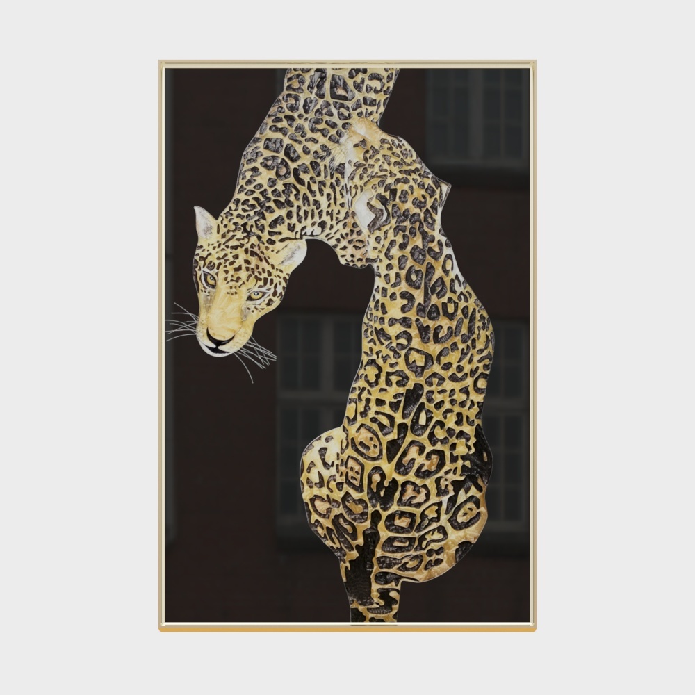 Realistic Low-Polygon Jaguar 3D Model
