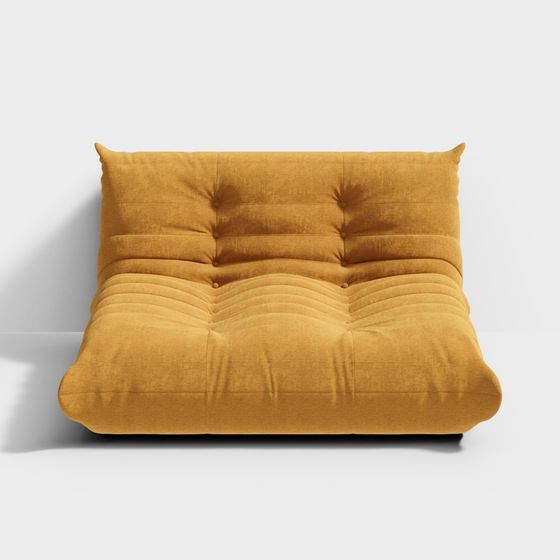 Stylish Low-Poly Sofa 3D model for Modern Interiors