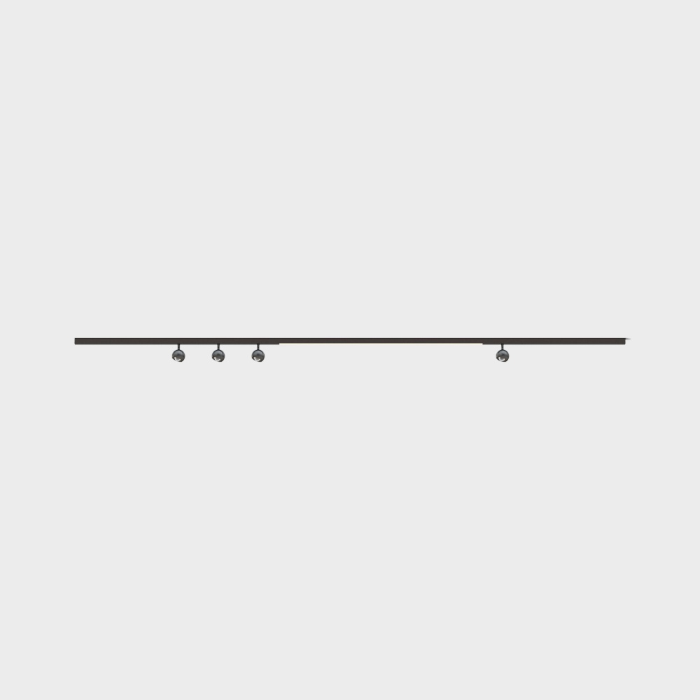 Sleek Track Light 3D model for Modern Designs