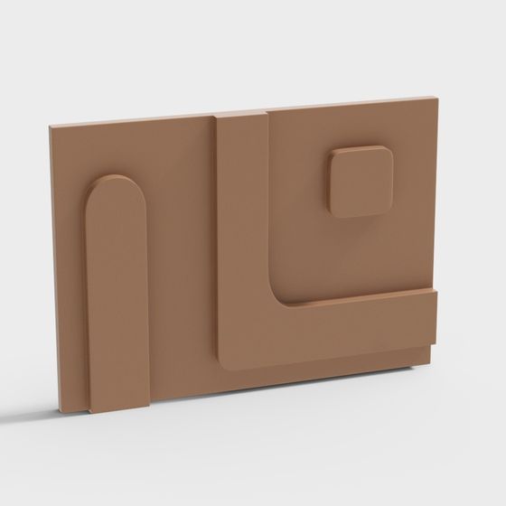 City Window Low-Polygon Architectural Element 3D Model