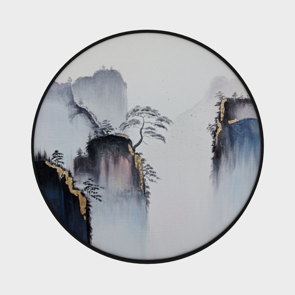 Jane - High-end oil painting - Xuanguan decorative painting - alpine clouds