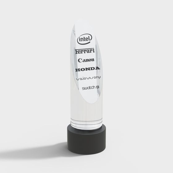 Elegant Low-Poly Trophy 3D model