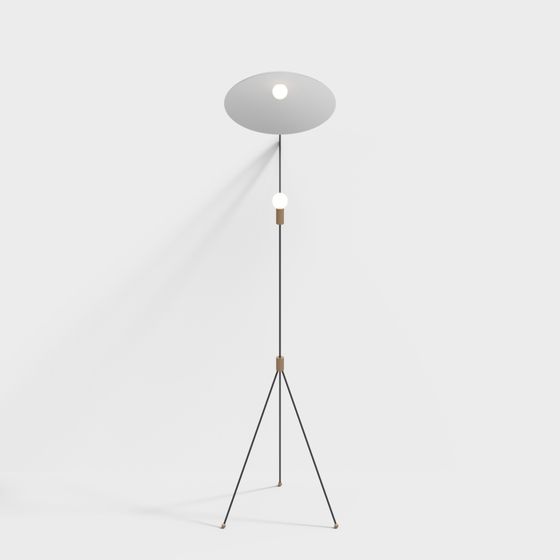 Modern Low-Poly Floor Lamp 3D model