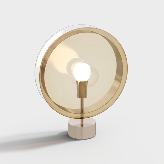 Modern Table Lamp with White I-Shape Design