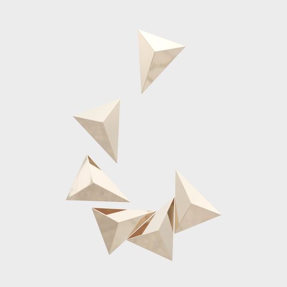 Stylish Low-Poly Geometric 3D Models for Design