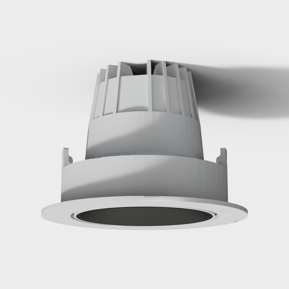 Sleek Embedded Light Fixture 3D model