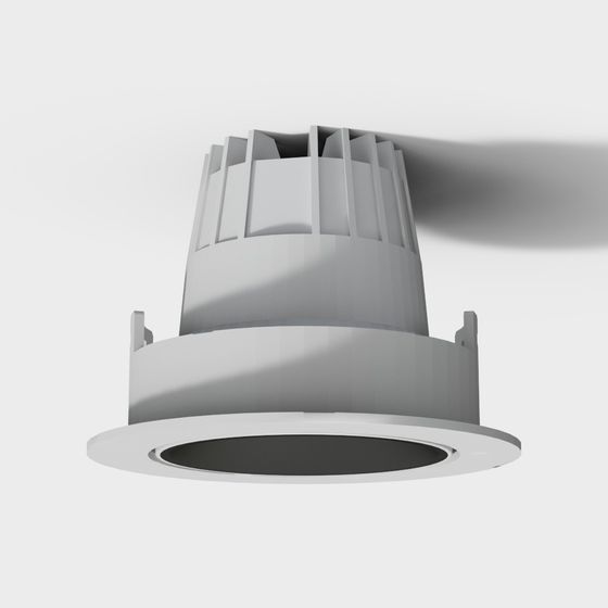 Stylish Embedded Light Fixture 3D model for Modern Spaces