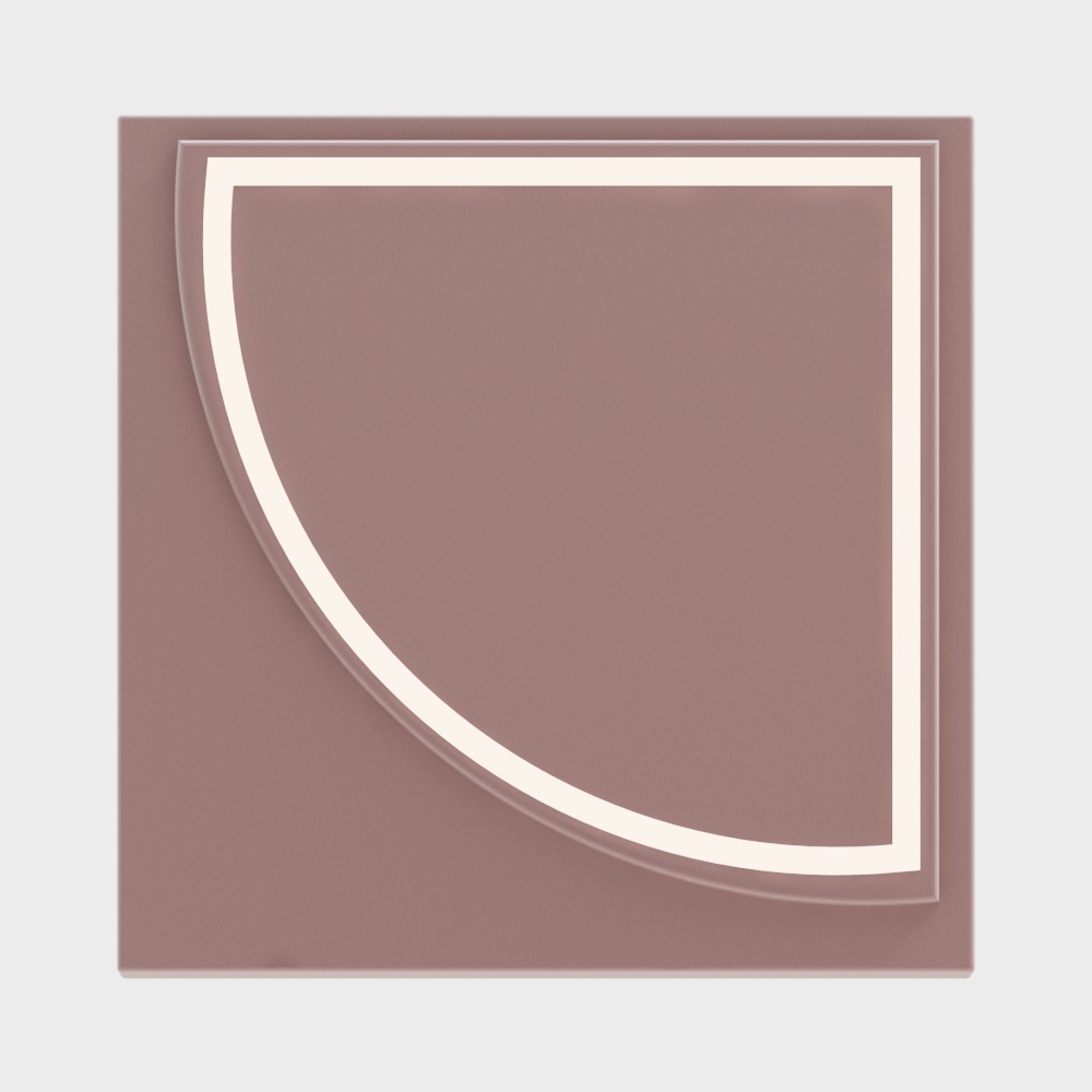 Applique murale géométrique de mode moderne - Rose