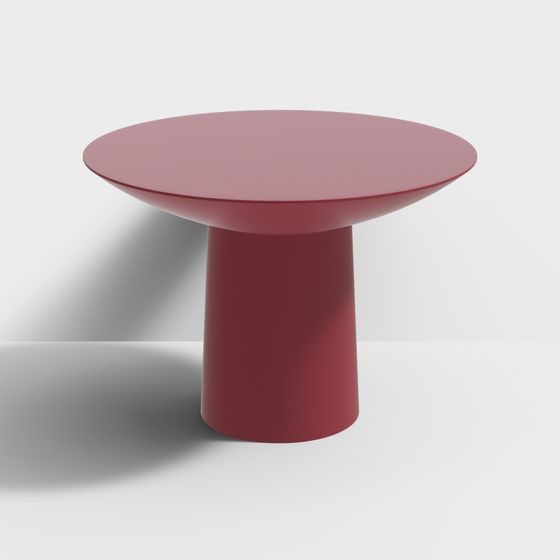 Elegant Cylindrical Side Table 3D model