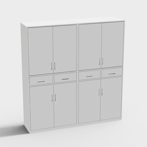 Minimalist Storage Cabinet 3D model