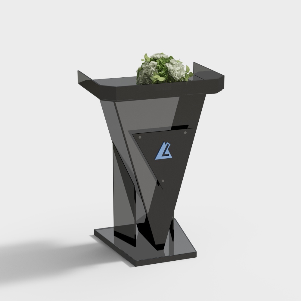 Modern podium - black