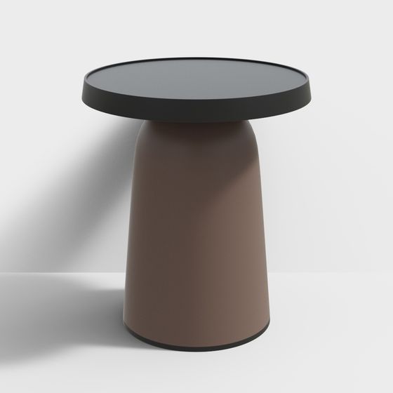 Stylish Cone Side Table 3D model for Modern Interiors
