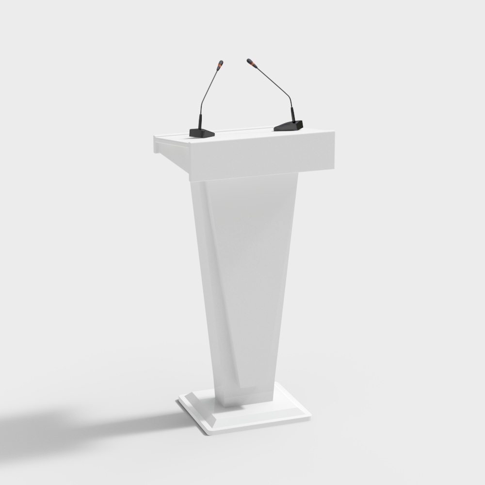 Modern podium white