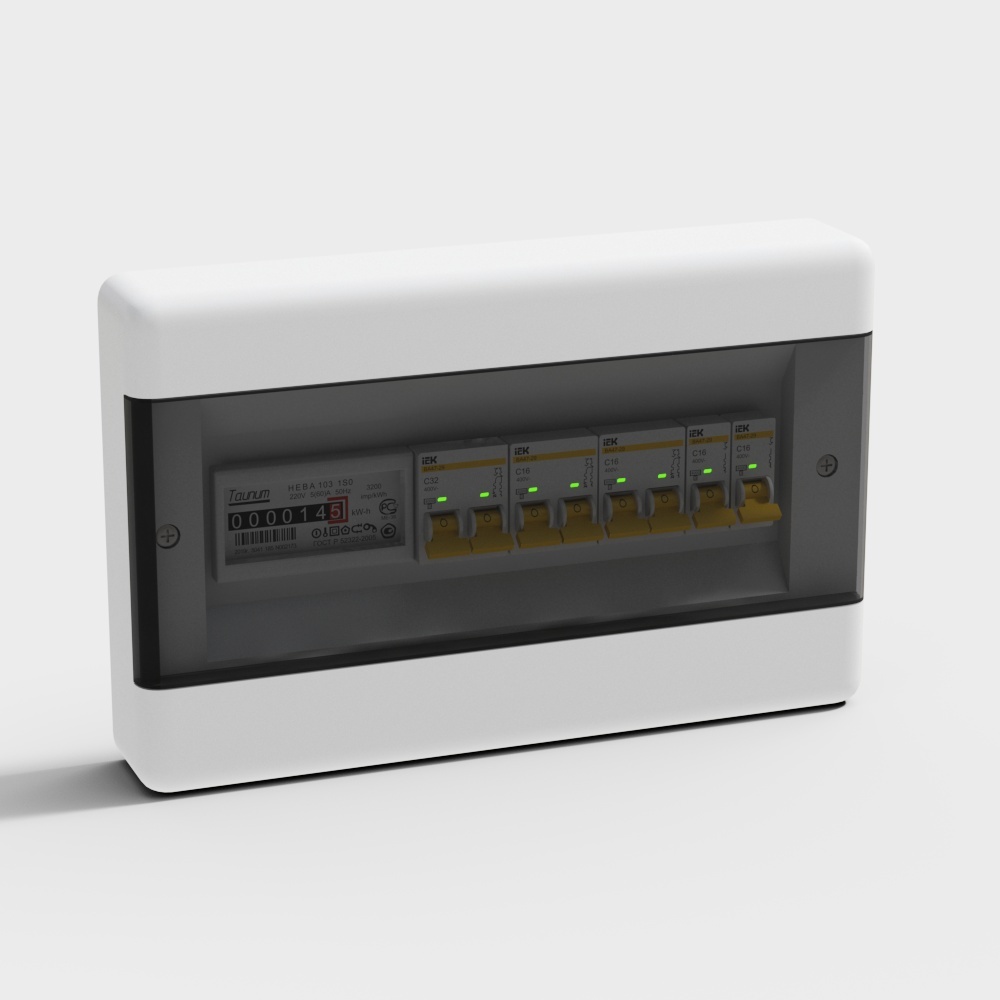 Modern socket - yellow with lid strong electric box