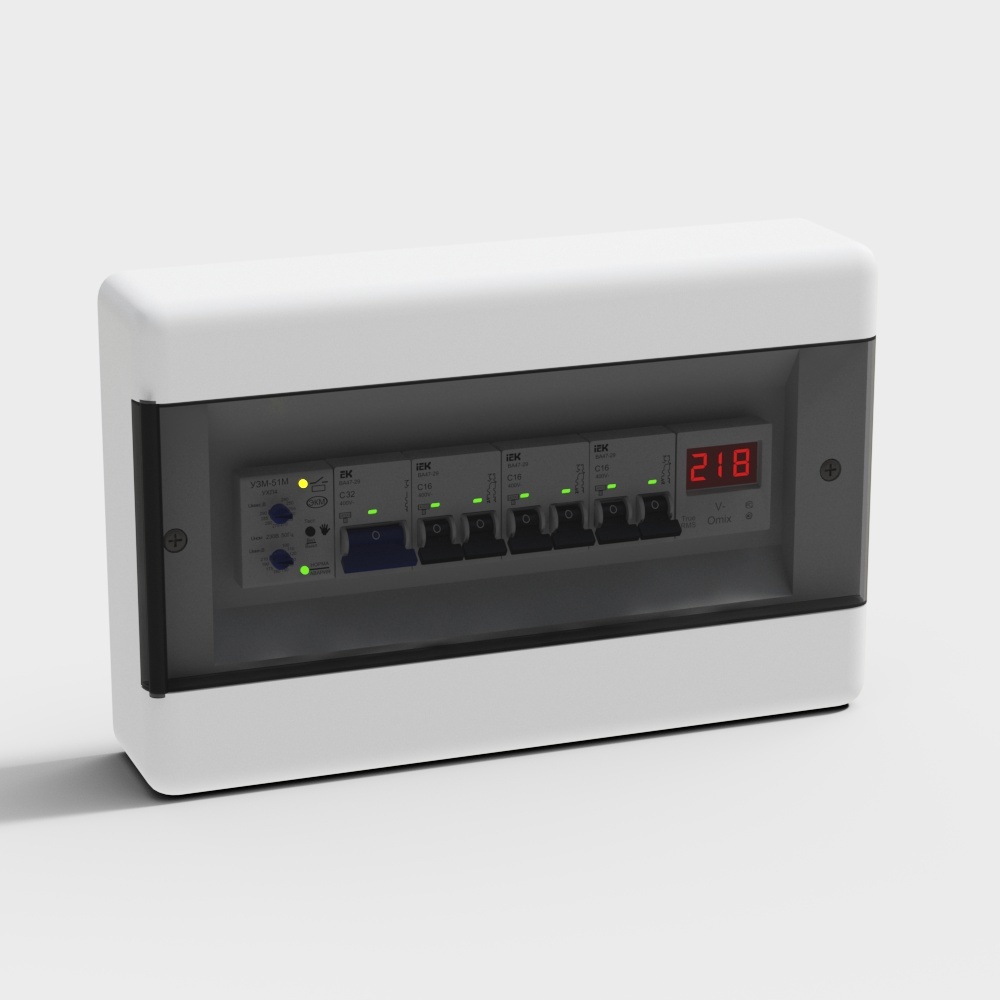 Modern socket - black strong electric box