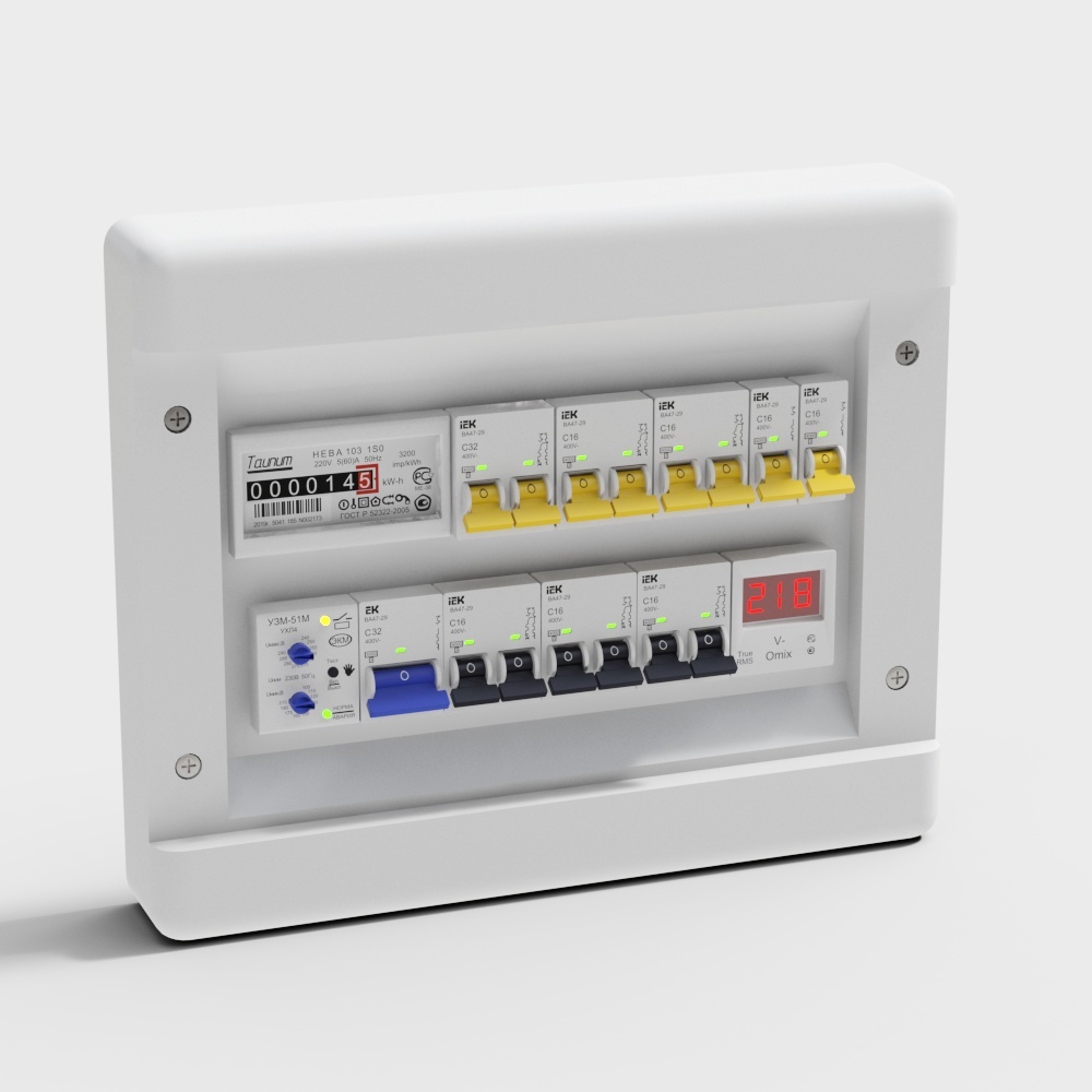 Modern socket - three-color strong electric box