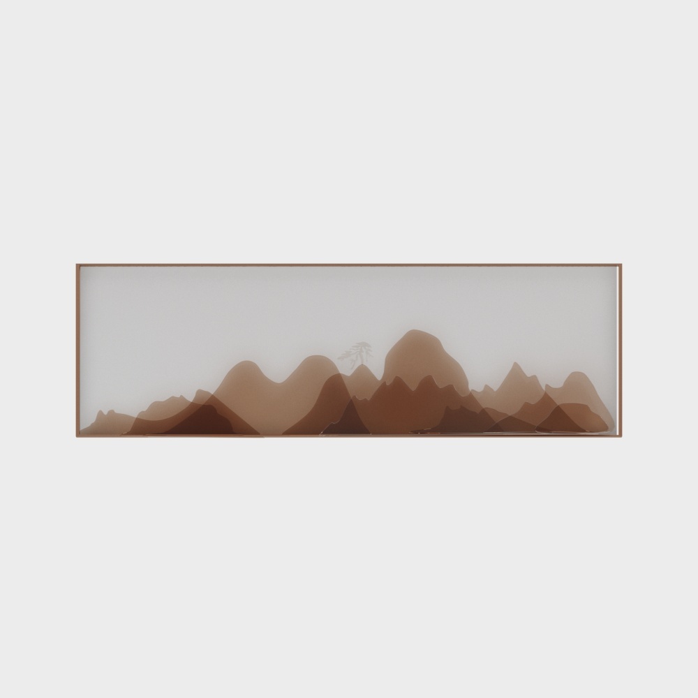 Modern mountain three-dimensional wall ornaments - mountain wall ornaments